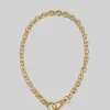 The Frankie Shop Laura Lombardi Cable Chain Necklace Gold Hot