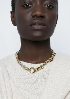 The Frankie Shop Laura Lombardi Cable Chain Necklace Gold Hot