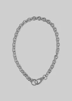 The Frankie Shop Laura Lombardi Cable Chain Necklace Silver Best