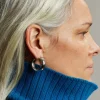 The Frankie Shop Laura Lombardi Cusp Hoops Silver Best