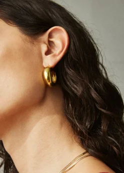 The Frankie Shop Laura Lombardi Cusp Hoops Gold Outlet