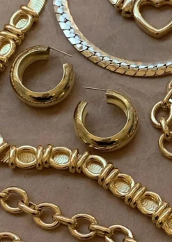 The Frankie Shop Laura Lombardi Cusp Hoops Gold Outlet