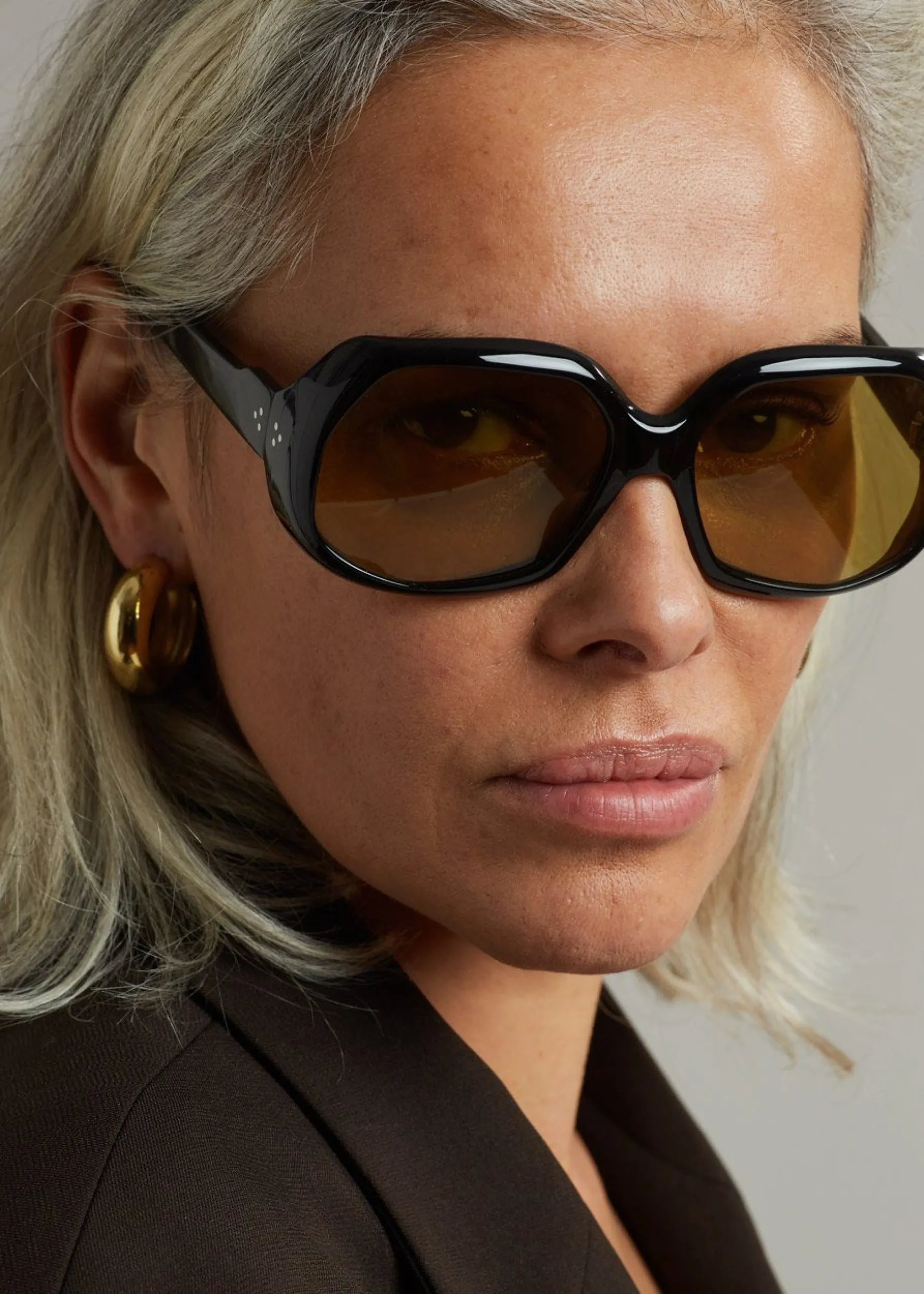 The Frankie Shop Laura Lombardi Cusp Hoops Gold Outlet