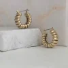 The Frankie Shop Laura Lombardi Mini Camilla Earrings Gold Sale