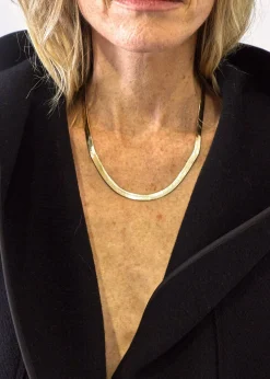 The Frankie Shop Laura Lombardi Omega Chain Necklace Gold