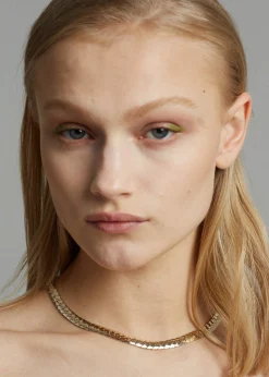 The Frankie Shop Laura Lombardi Piatta Necklace Gold