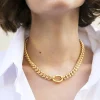 The Frankie Shop Laura Lombardi Presa Chain Necklace Gold New