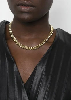 The Frankie Shop Laura Lombardi Presa Chain Necklace Gold New