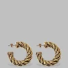 The Frankie Shop Laura Lombardi Spira Hoops Gold