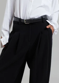 The Frankie Shop Layton Wool Suit Pants Black Best