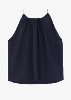 The Frankie Shop Leah Sleeveless Top Navy Clearance