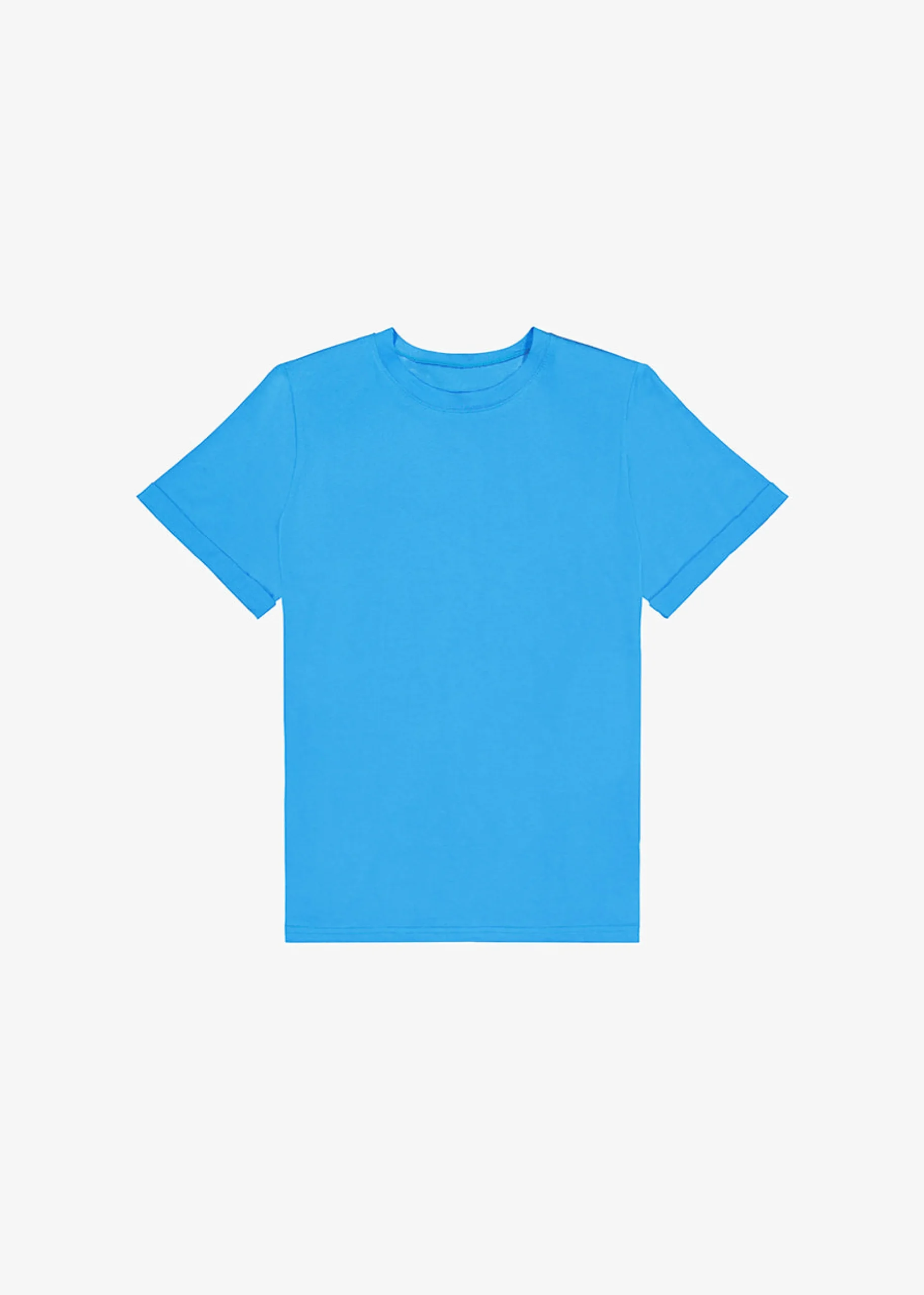 The Frankie Shop Lena Padded Shoulder Tee Cobalt