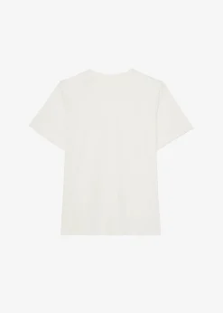 The Frankie Shop Lena Padded Shoulder Tee Cream