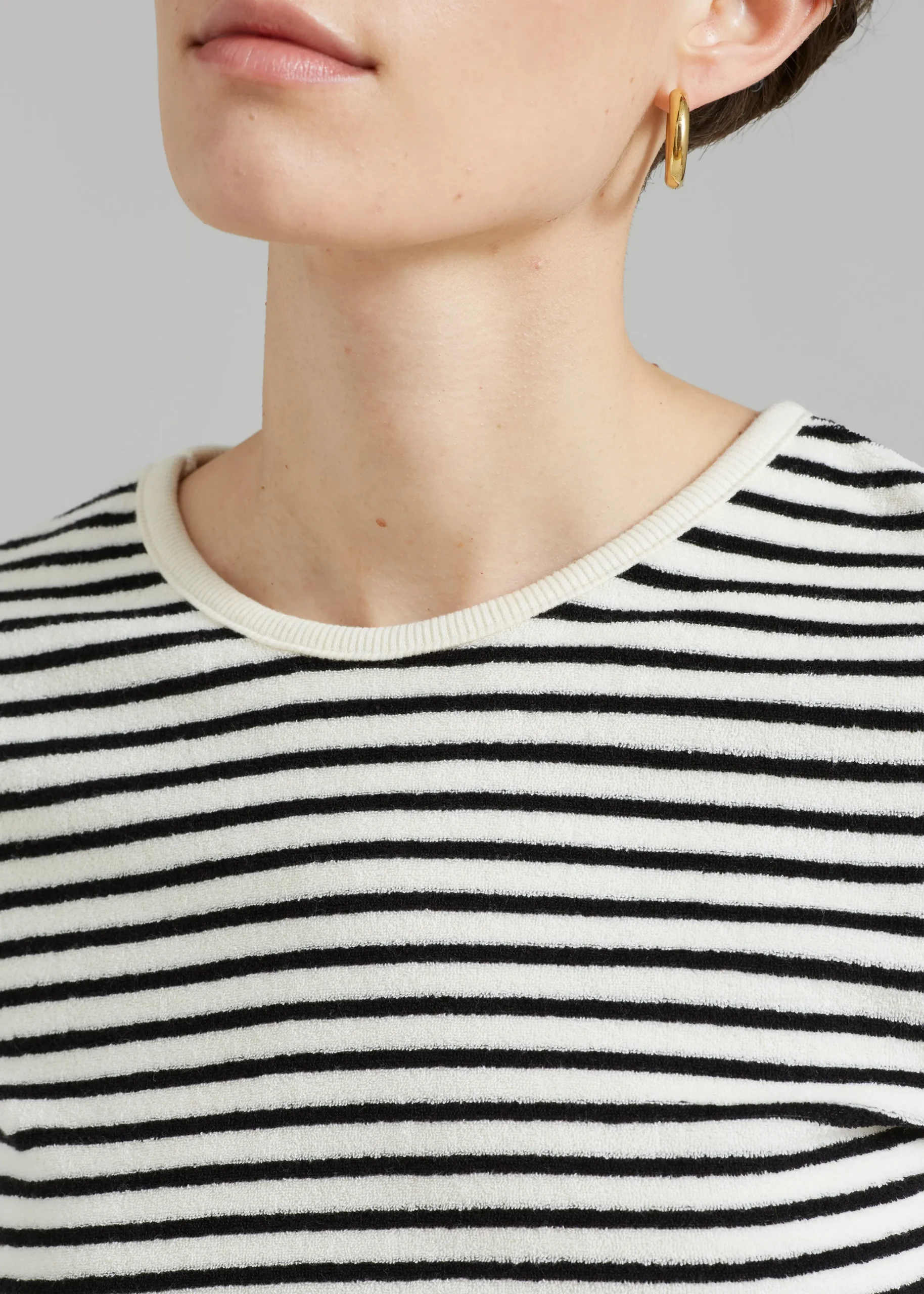 The Frankie Shop Lennox Tee Black Stripe Best