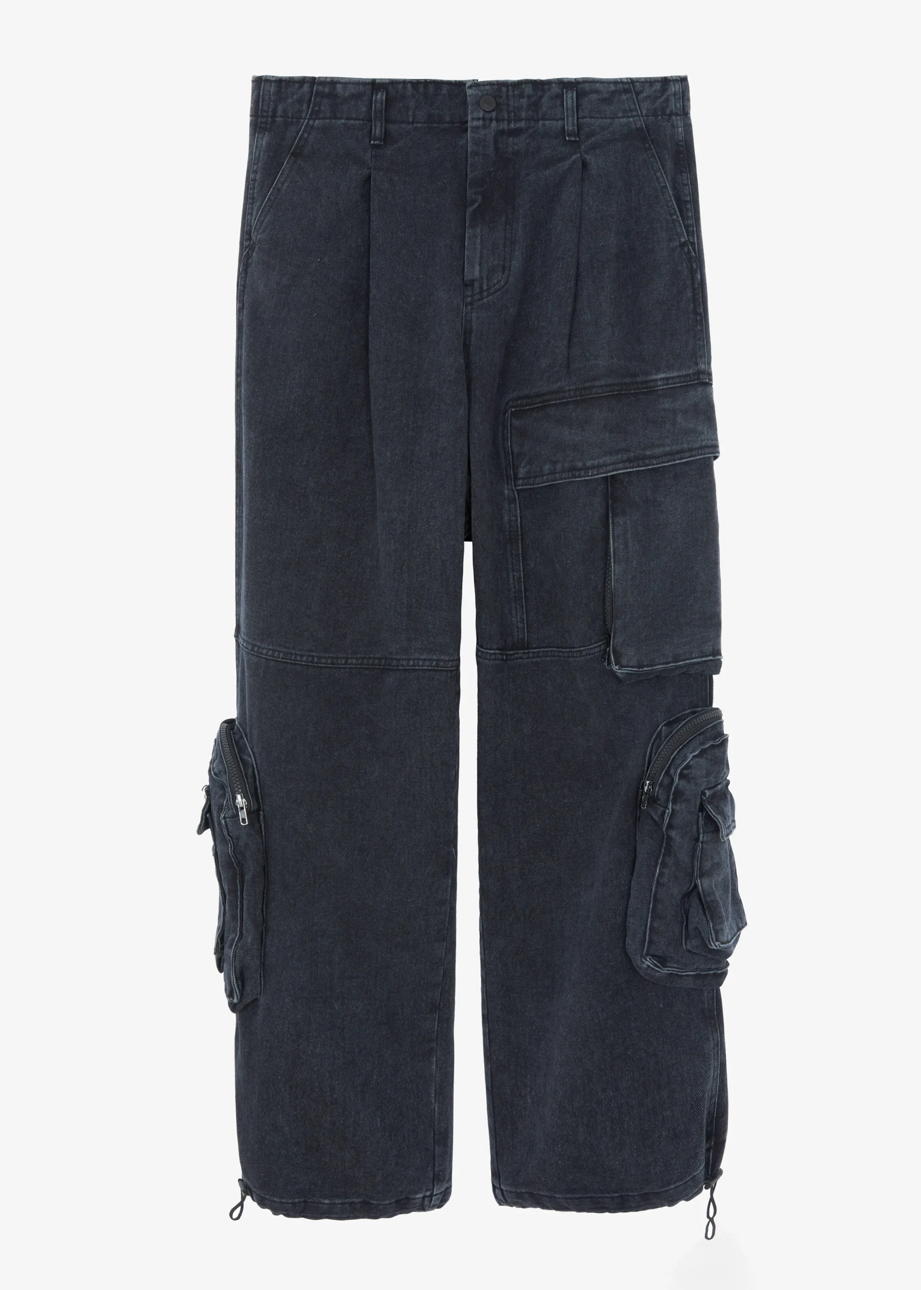 The Frankie Shop Lenny Cargo Jeans Black Washed Outlet