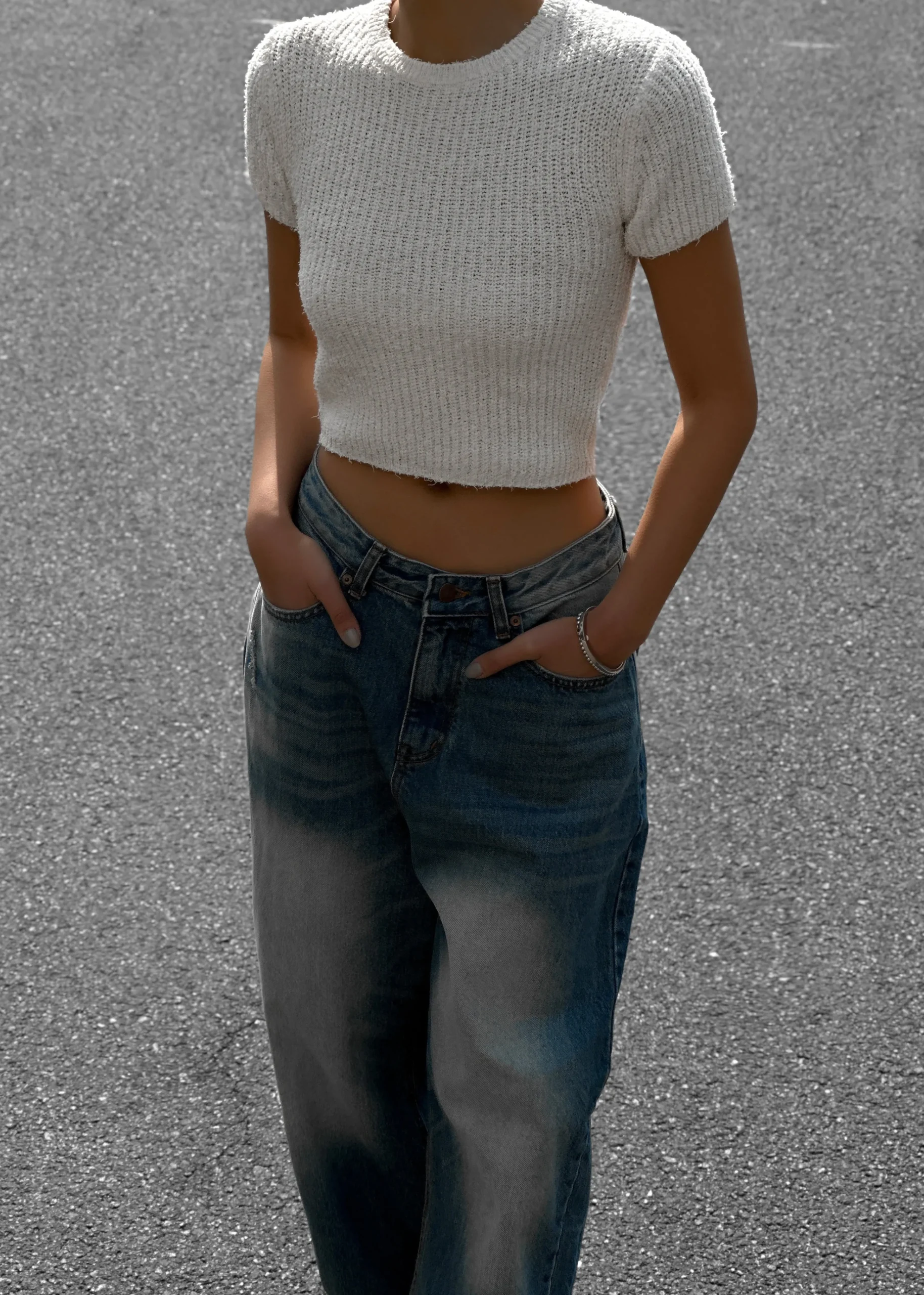 The Frankie Shop Lexie Knit Cropped Top Off White Outlet