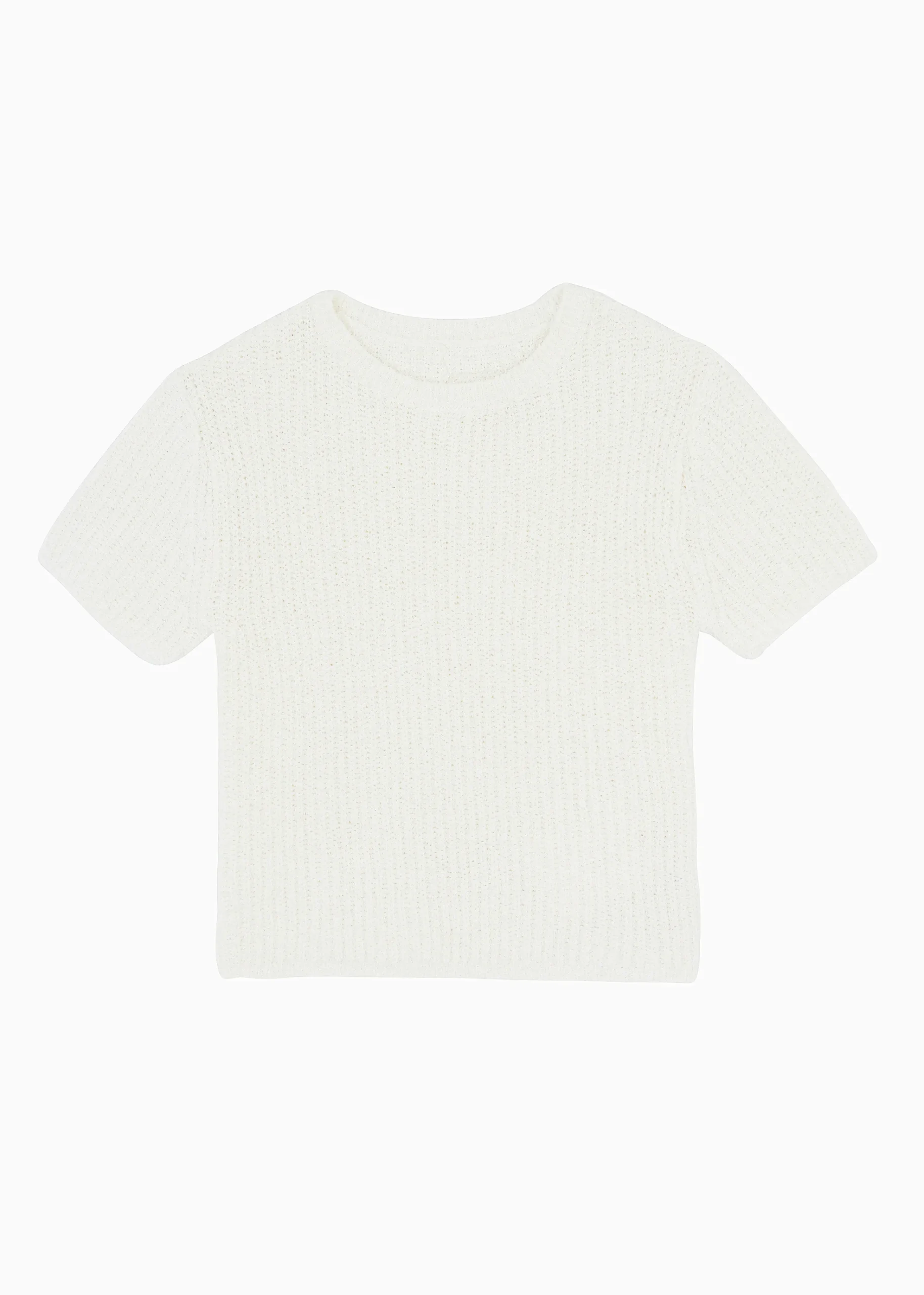 The Frankie Shop Lexie Knit Cropped Top Off White Outlet