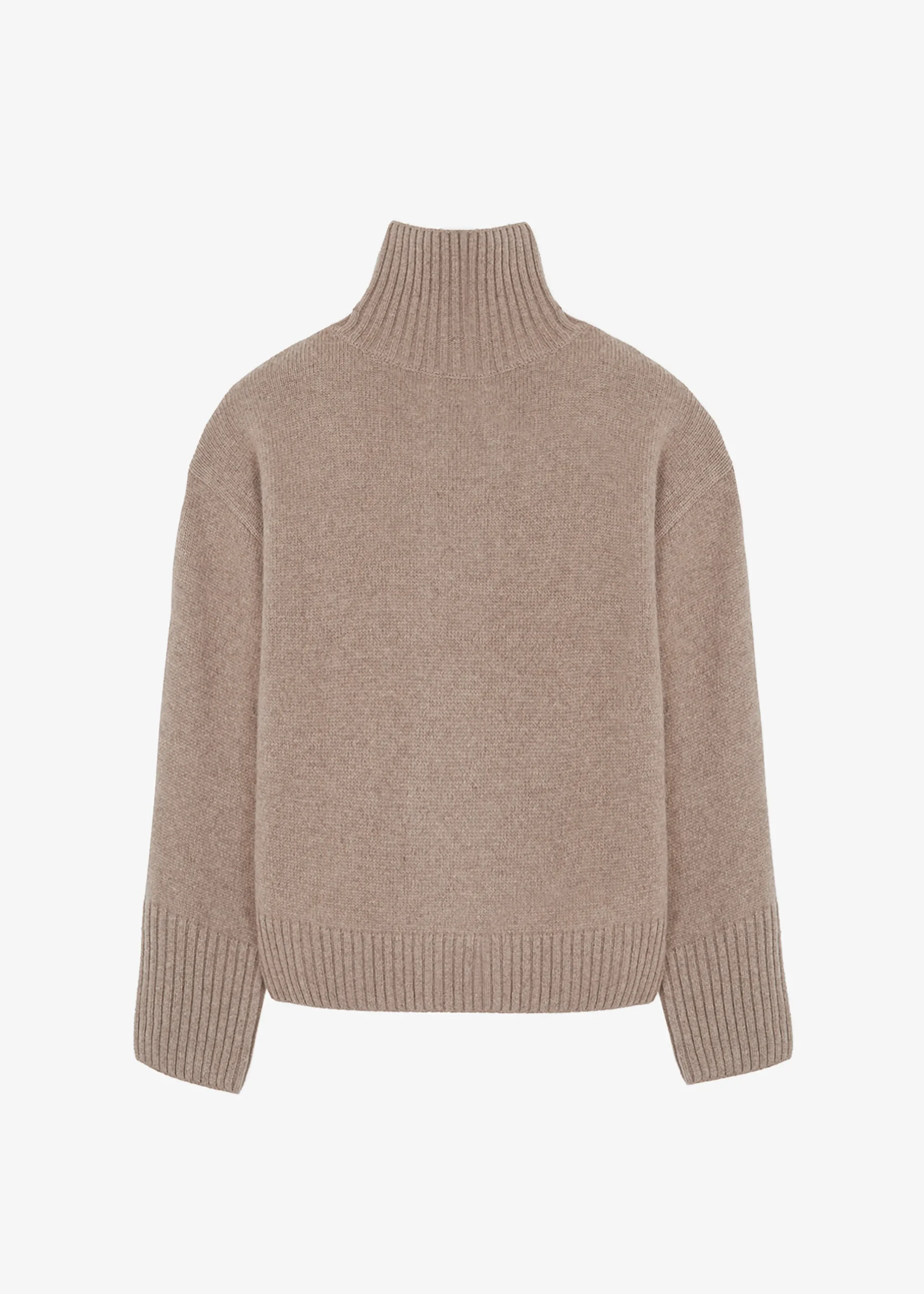 The Frankie Shop Liana Open Back Sweater Taupe