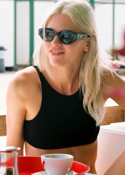The Frankie Shop Lido Ventisei Swimsuit Black Sale