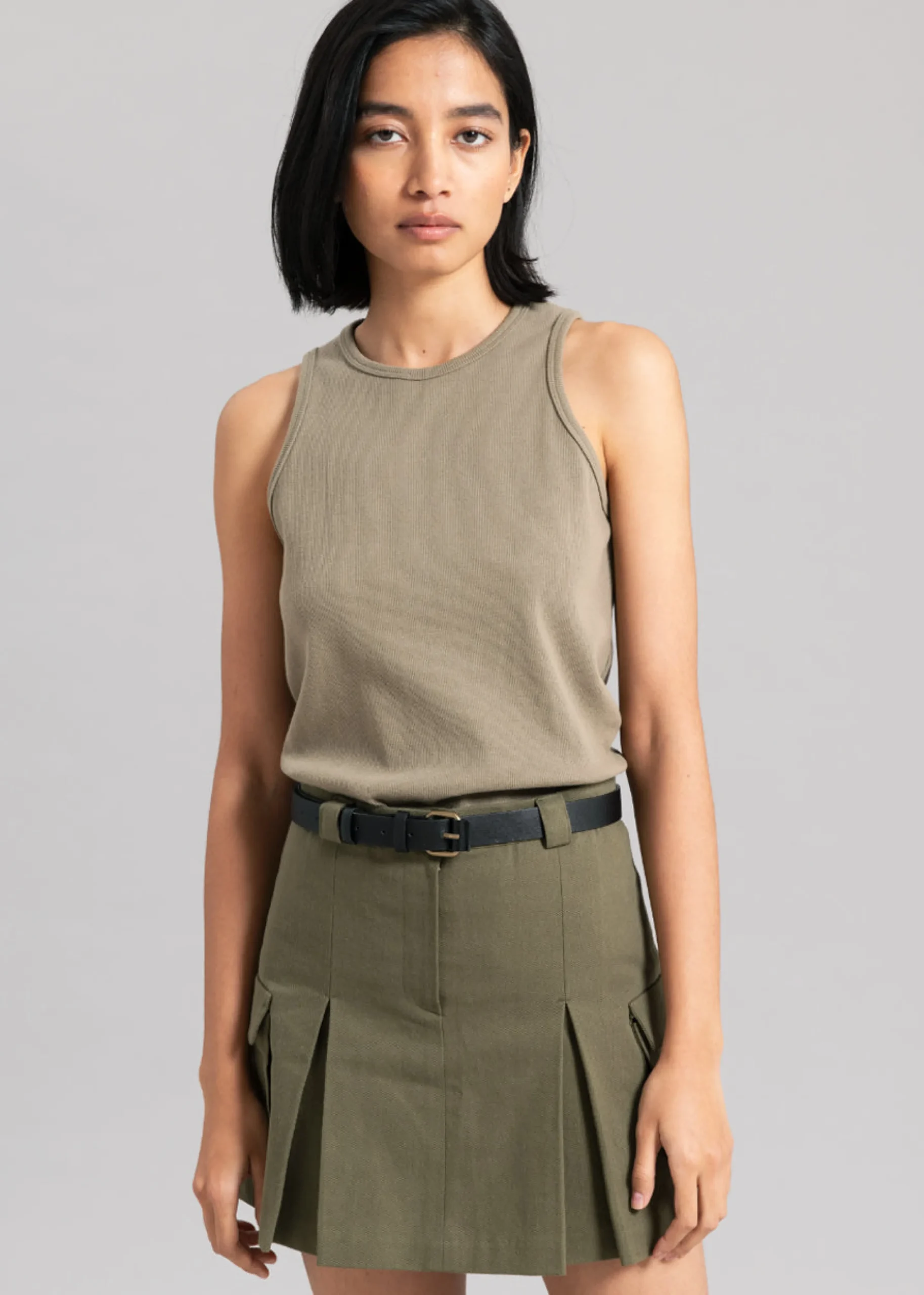 The Frankie Shop Liko Tank Olive Online