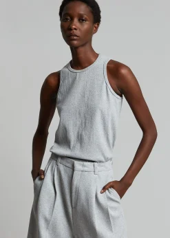 The Frankie Shop Liko Tank Heather Grey Best