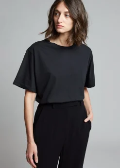 The Frankie Shop Lilou Simple Tee Black