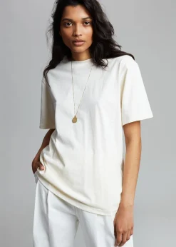 The Frankie Shop Lilou Simple Tee Beige Sale
