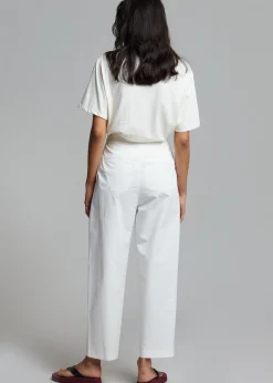 The Frankie Shop Lilou Simple Tee Beige Sale