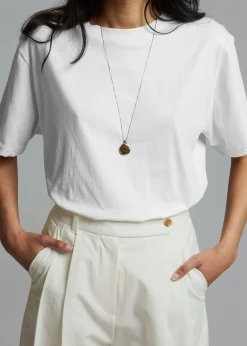 The Frankie Shop Lilou Simple Tee Optic White Online