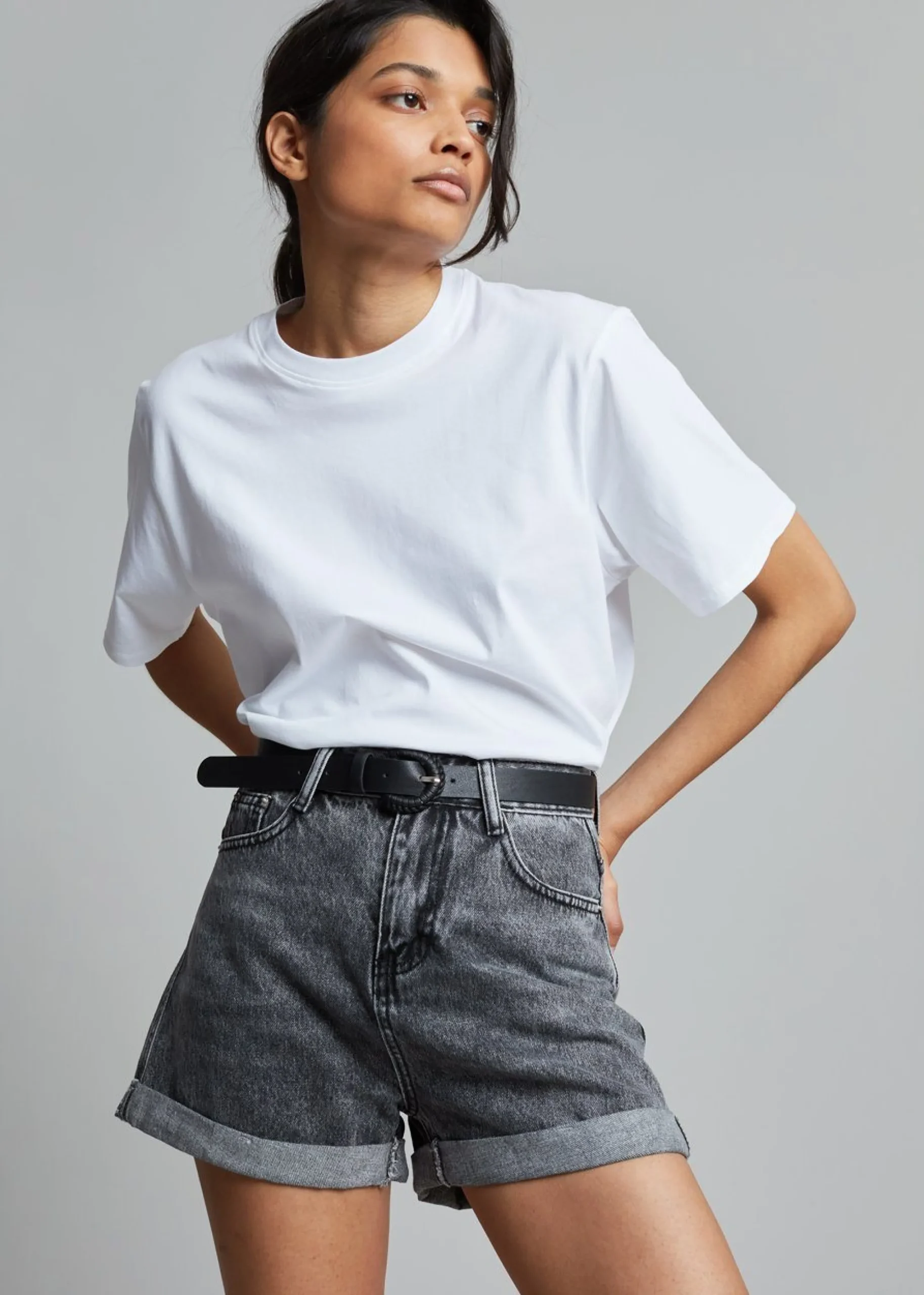 The Frankie Shop Lilou Simple Tee Optic White Online