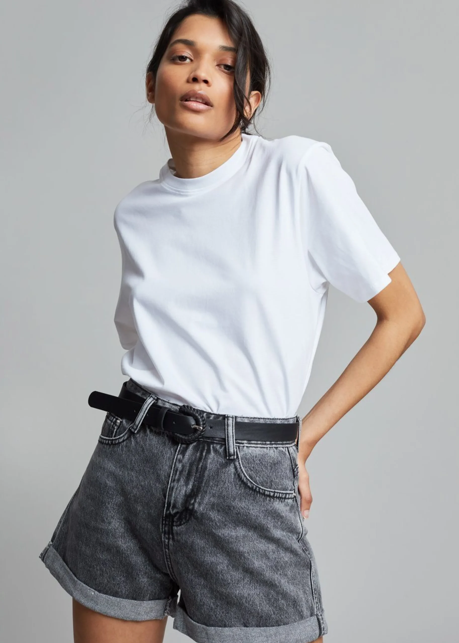 The Frankie Shop Lilou Simple Tee Optic White Online