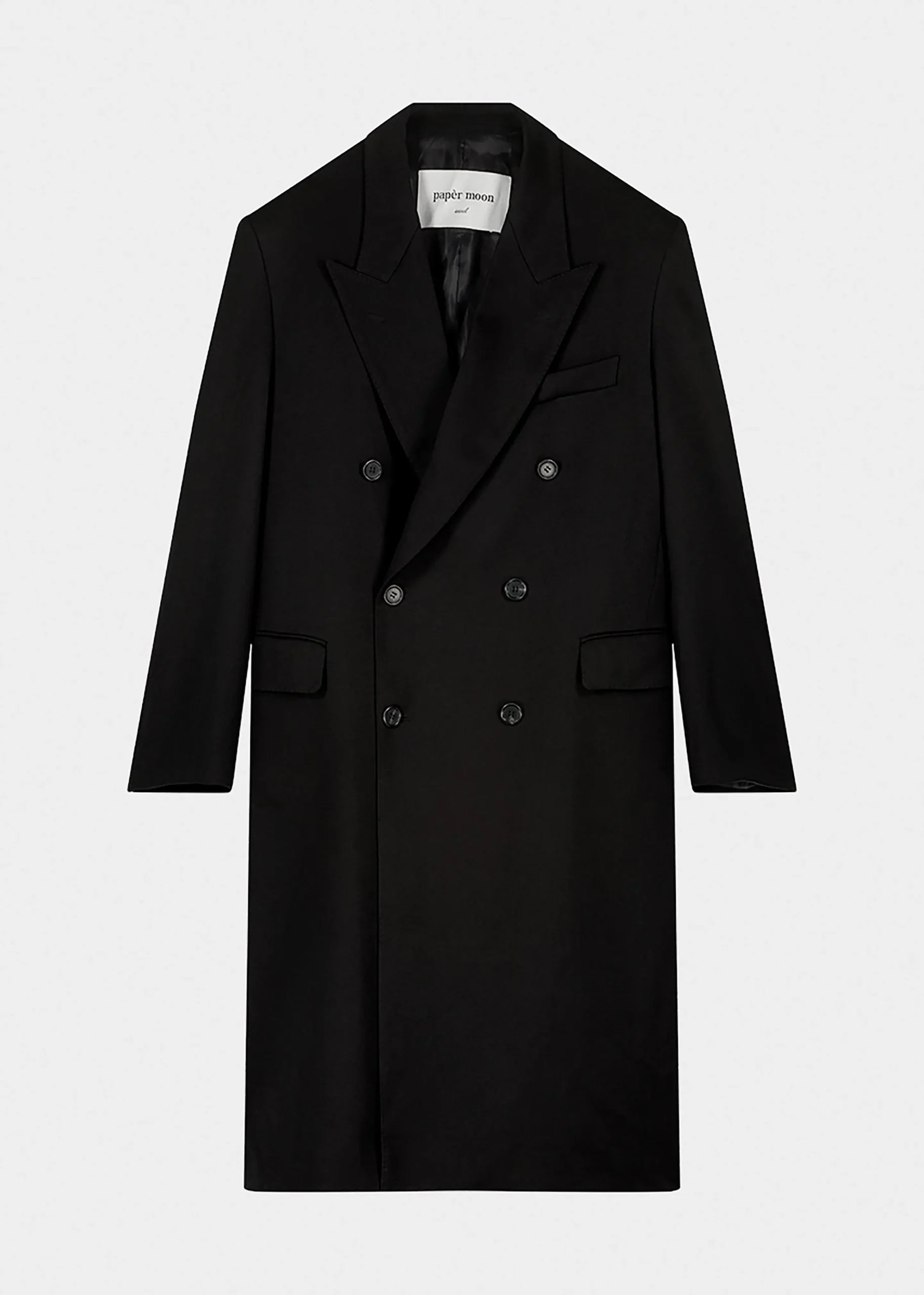 The Frankie Shop London Double Breasted Coat Black Clearance