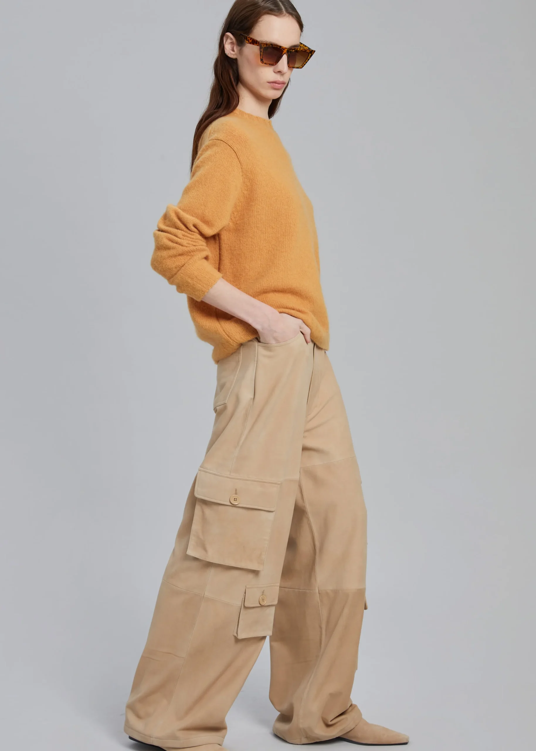 The Frankie Shop Lorain Sweater Orange Best
