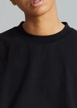 The Frankie Shop Lou Oversized Tee Dress Black Best