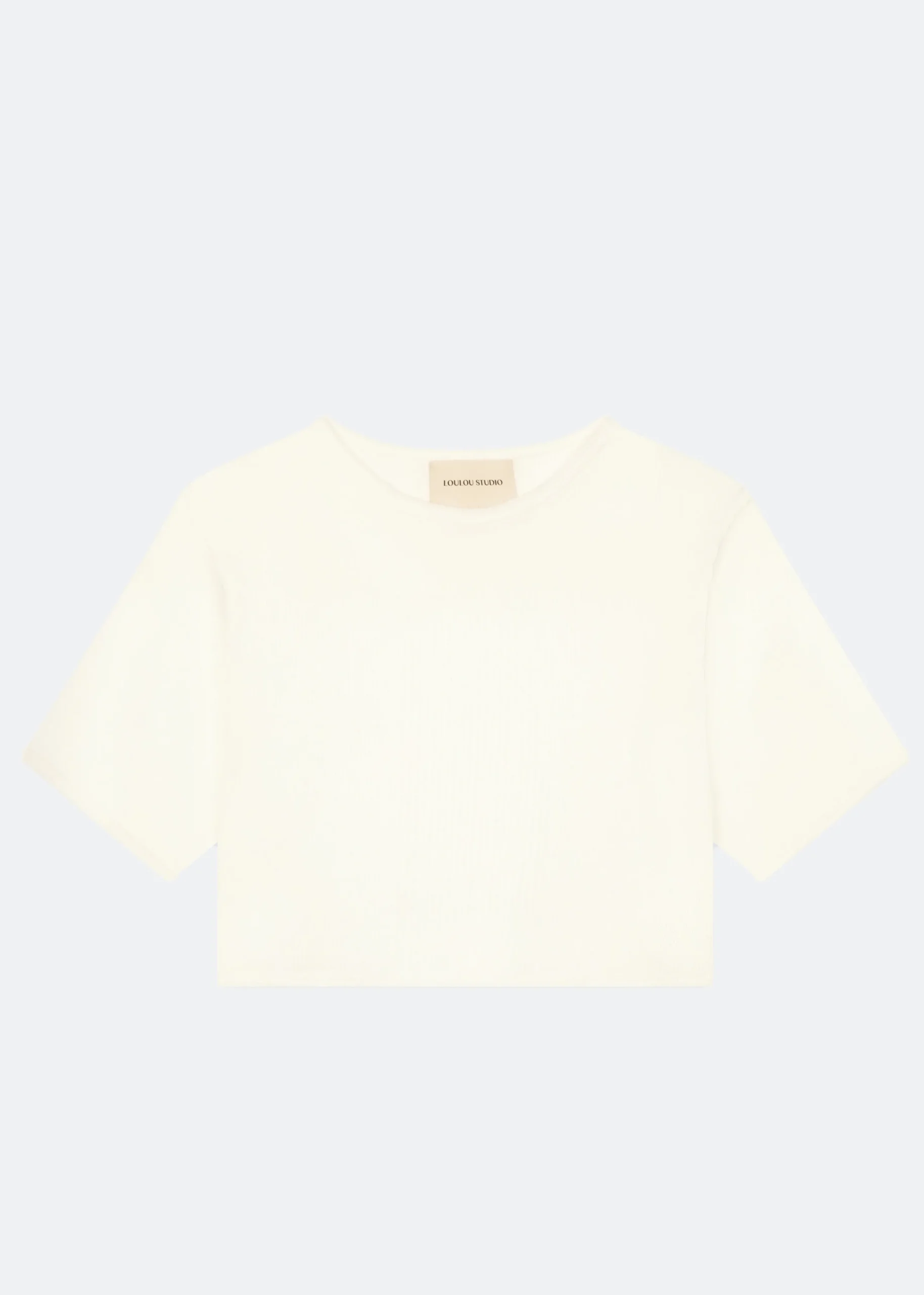 The Frankie Shop Loulou Studio Adas Cropped Top Ivory Outlet