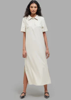 The Frankie Shop Loulou Studio Bira Polo Shirt Dress Beige Hot