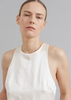 The Frankie Shop Loulou Studio Estor Silk Tank Top Ivory Online