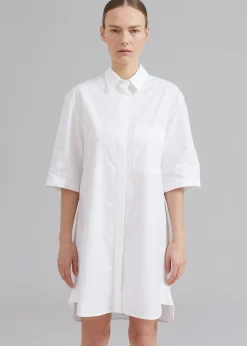The Frankie Shop Loulou Studio Evora Shirt Dress White Sale