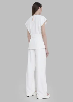 The Frankie Shop Loulou Studio Guna Boucle Top Ivory Discount