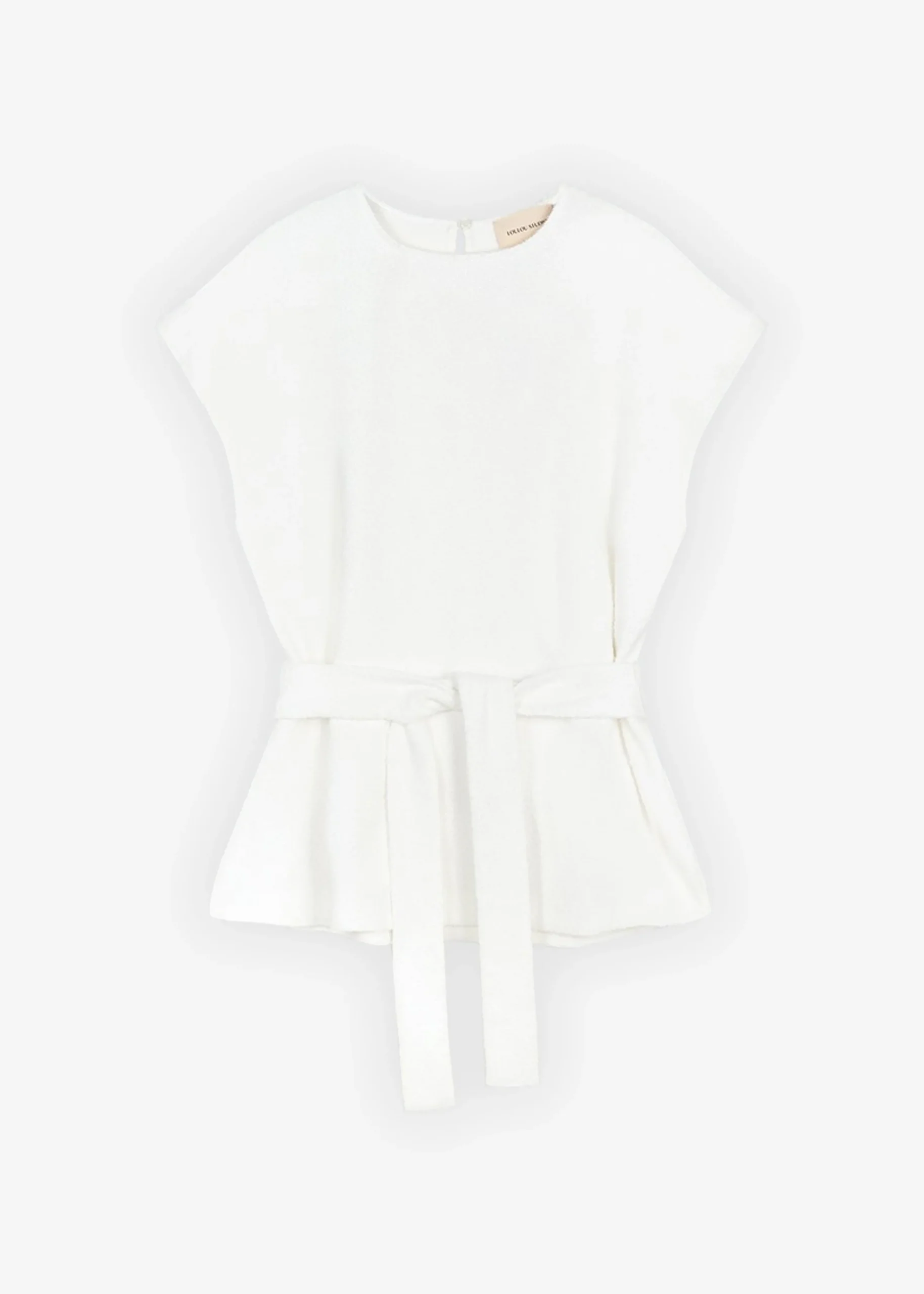 The Frankie Shop Loulou Studio Guna Boucle Top Ivory Discount