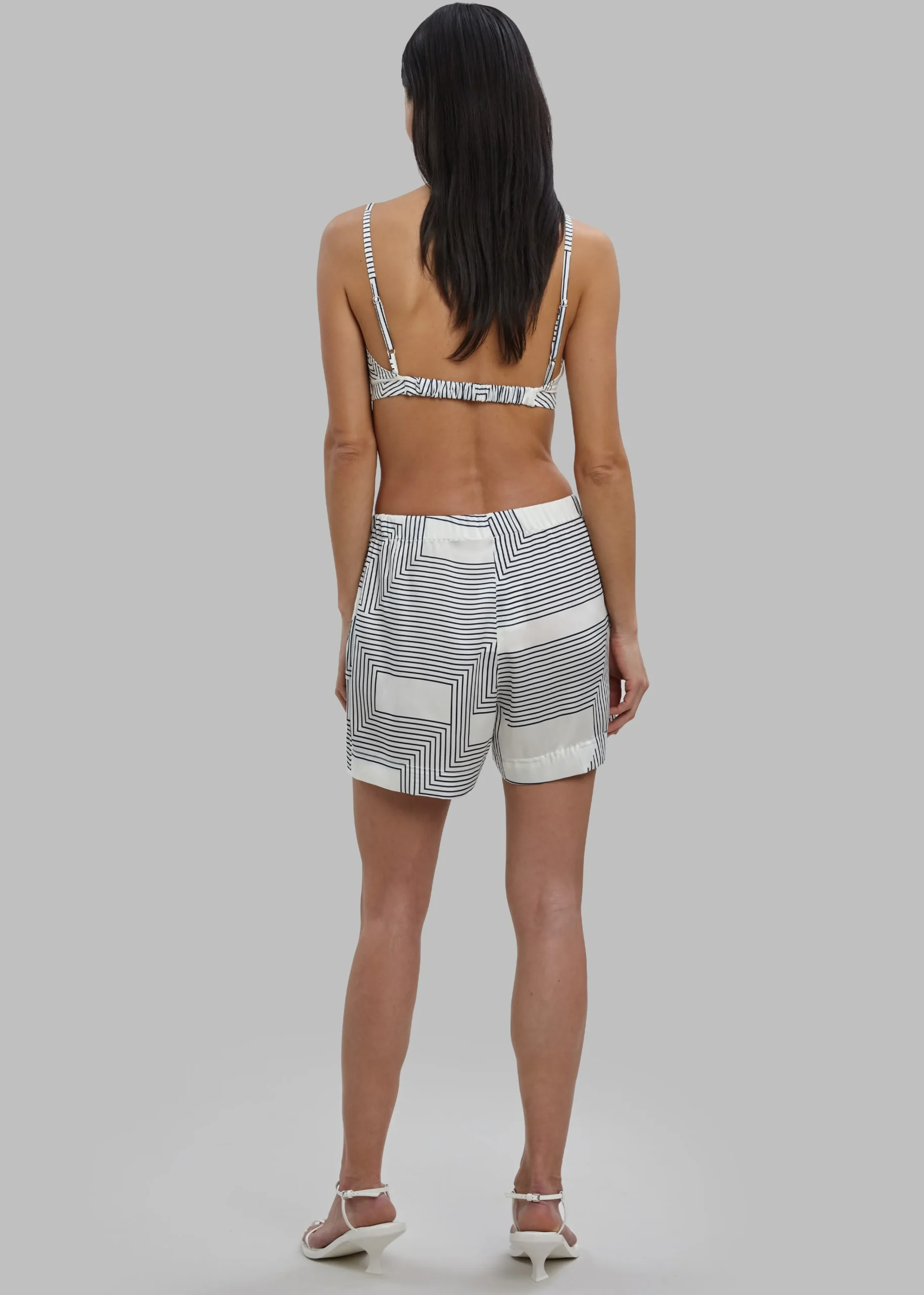 The Frankie Shop Low Classic Bra Top Print Clearance