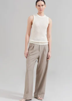 The Frankie Shop Low Classic Resort Sleeveless Top Cream New