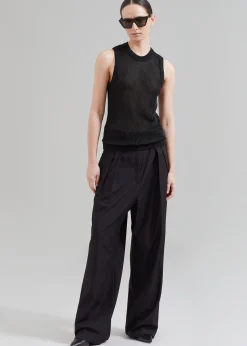 The Frankie Shop Low Classic Resort Sleeveless Top Black Outlet