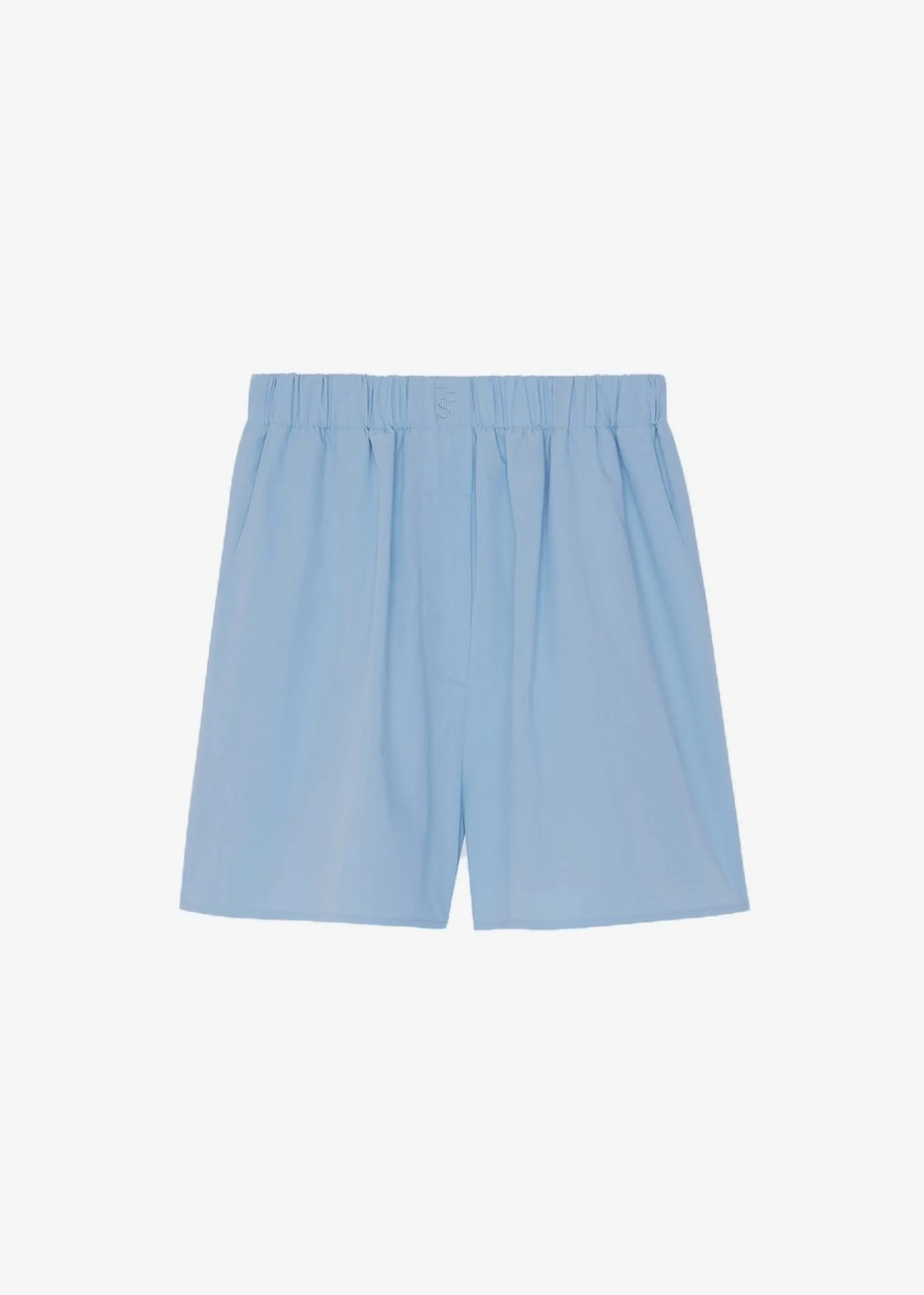 The Frankie Shop Lui Organic Cotton Boxer Short Blue Hot