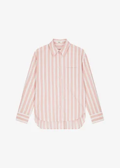 The Frankie Shop Lui Wide Stripes Shirt Pink Online