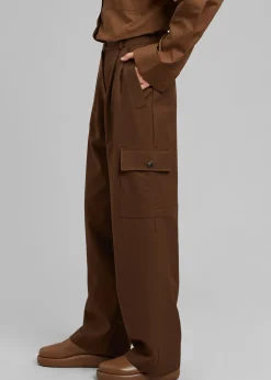 The Frankie Shop Maesa Cargo Pants Brown Hot