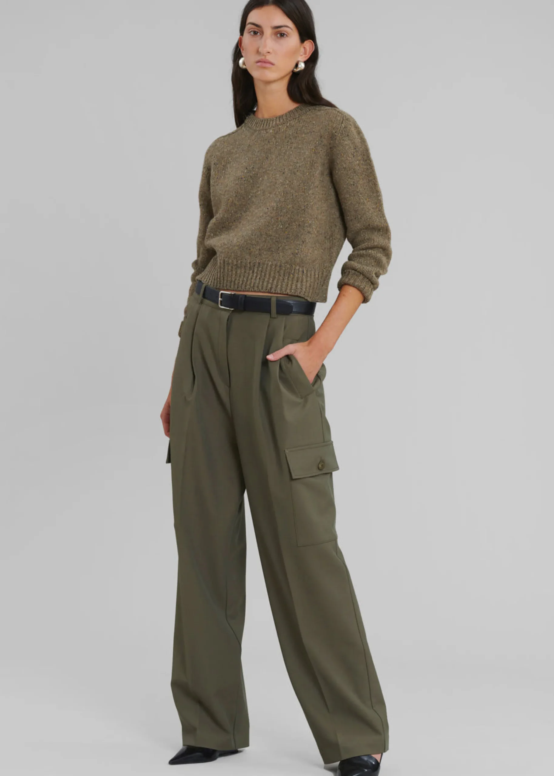 The Frankie Shop Maesa Cargo Pants Olive Best