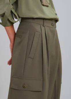 The Frankie Shop Maesa Cargo Pants Olive Best