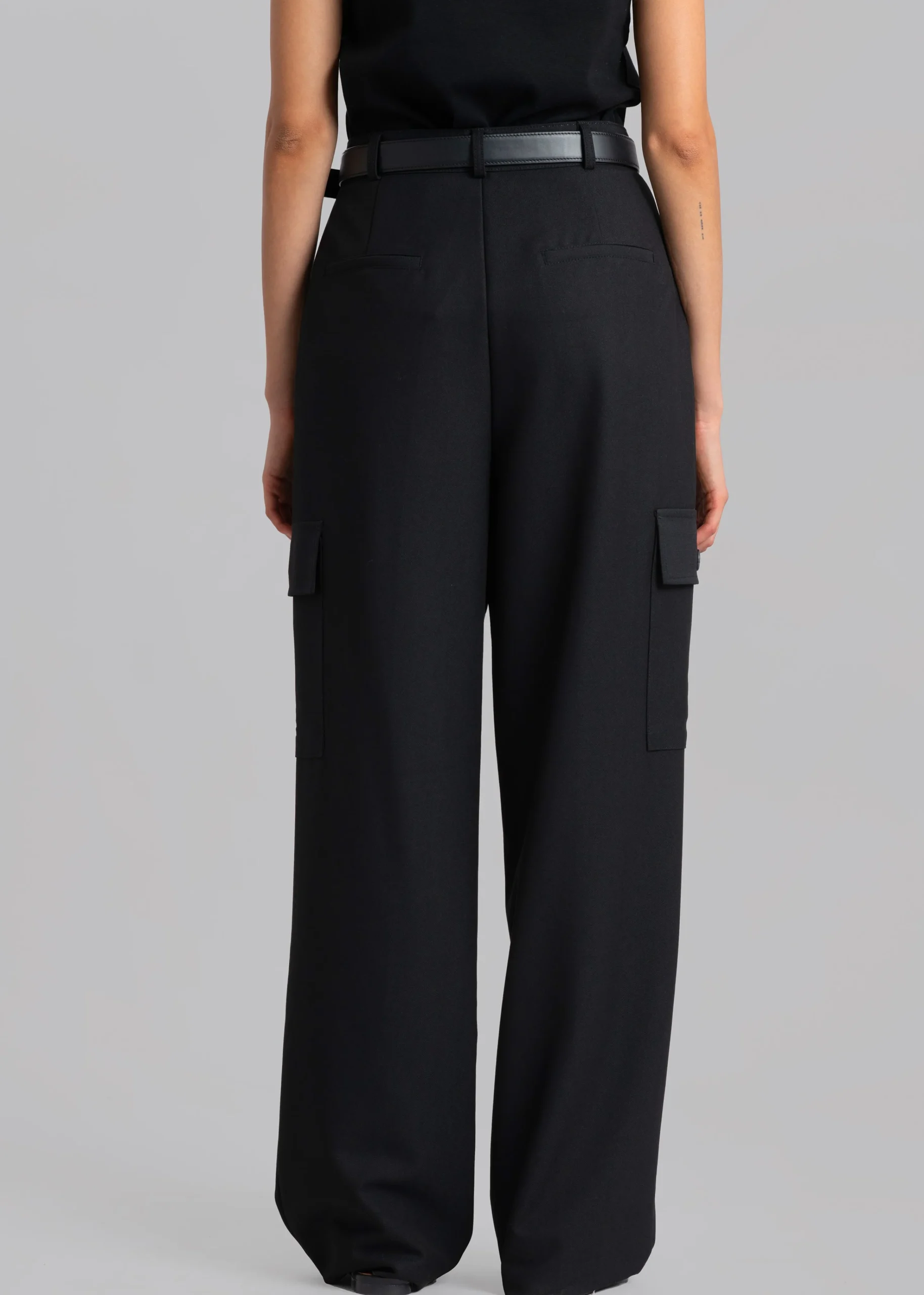 The Frankie Shop Maesa Cargo Pants Black Hot