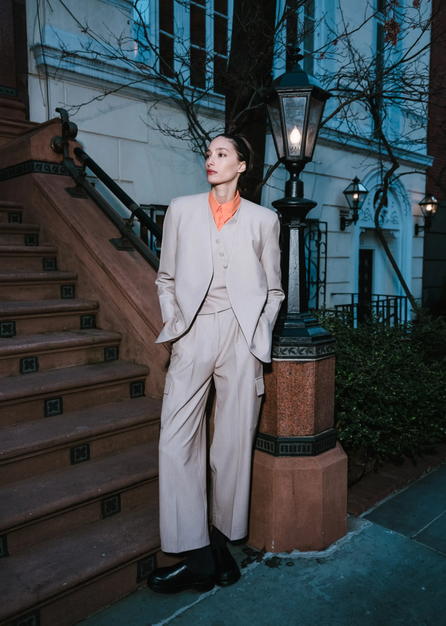 The Frankie Shop Maesa Cargo Pants Taupe Melange Hot